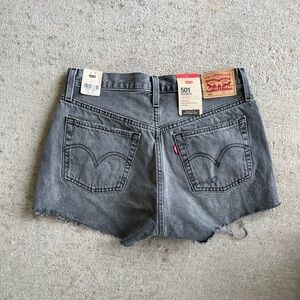 Levi’s 501 black denim jean shorts NWT classic denim shorts high waisted